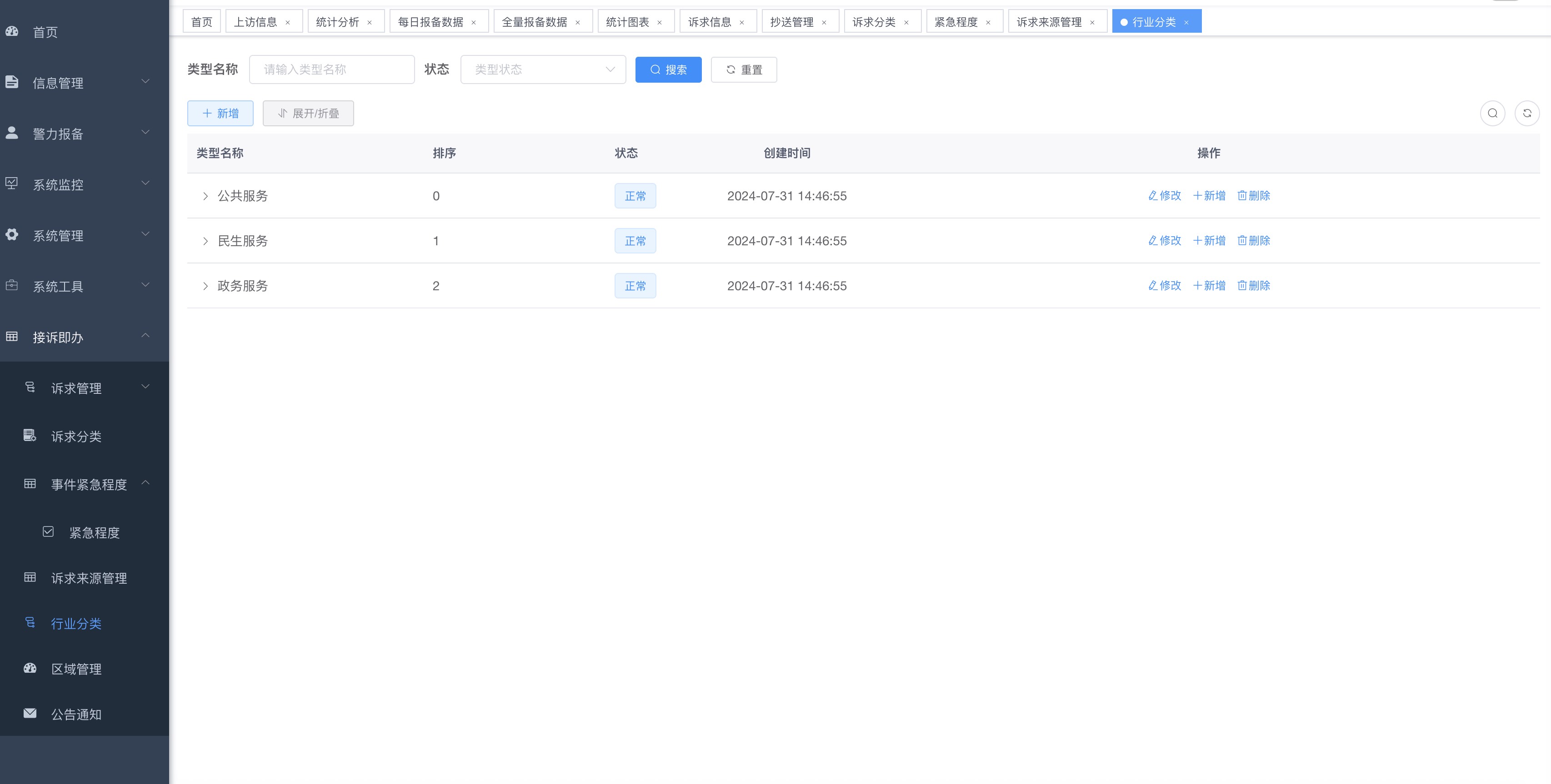 行业分类