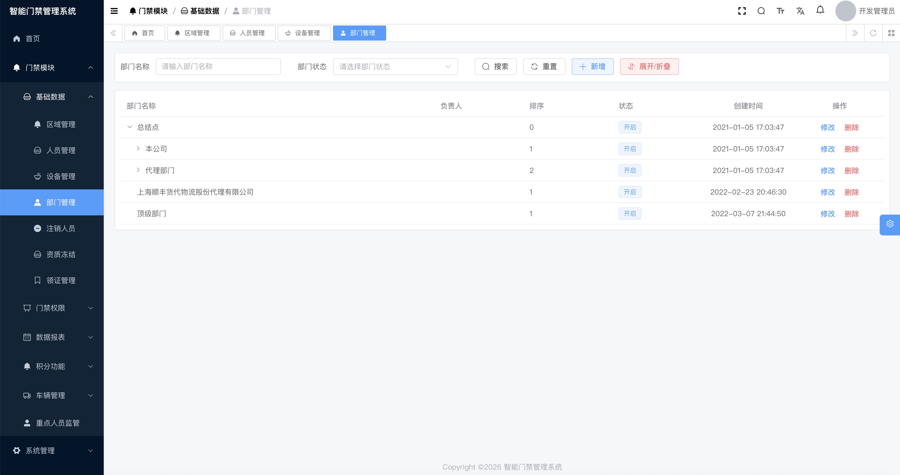 部门管理